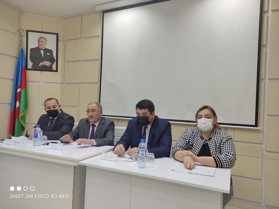 A report-election meeting of the first New Azerbaijan Party Territorial Party organization was held at the Institute of Soil Science and Agrochemistry of ANAS.