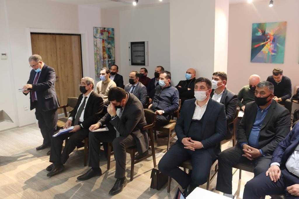 Corresponding member of ANAS, professor Alovsat Guliyev attended the event dedicated to drinking water supply of Shusha city.