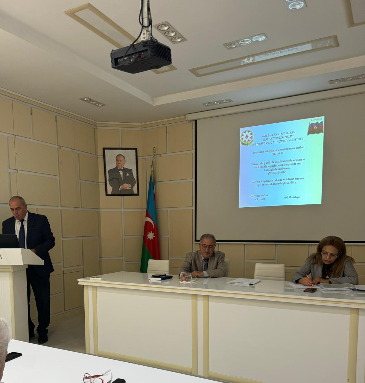 The land reclamation laboratory presented their final report for 2024.