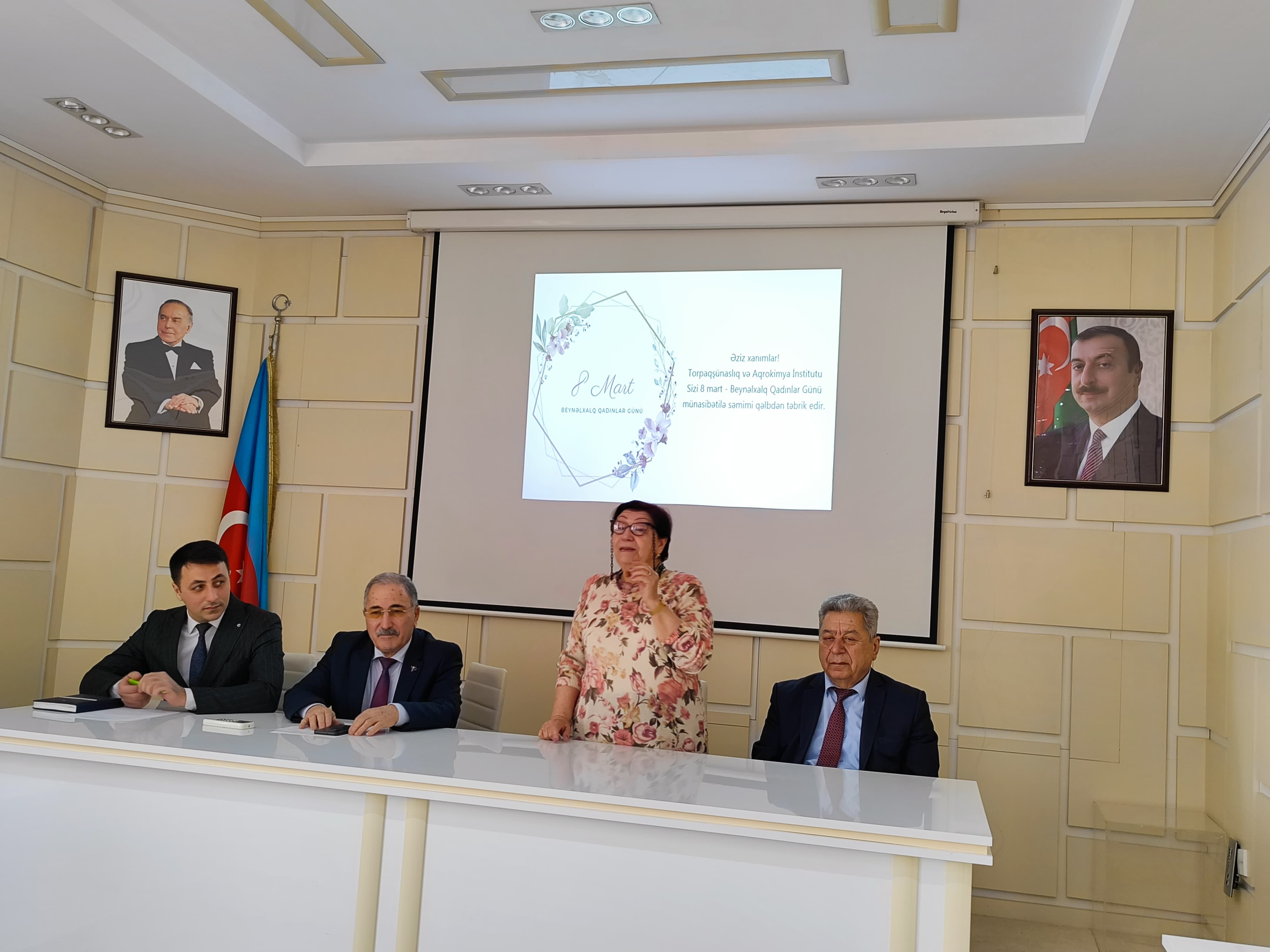 An event was held on the occasion of March 8 - International Women's Day at the Institute of Soil Science and Agrochemistry of the Ministry of Science and Education of the Republic of Azerbaijan.