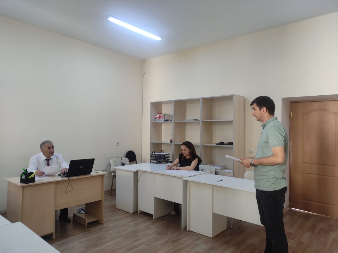 The doctoral (minimum) examinations of doctoral students and dissertations were held at the Institute of Soil Science and Agrochemistry of the Ministry of Science and Education of the Republic of Azerbaijan.