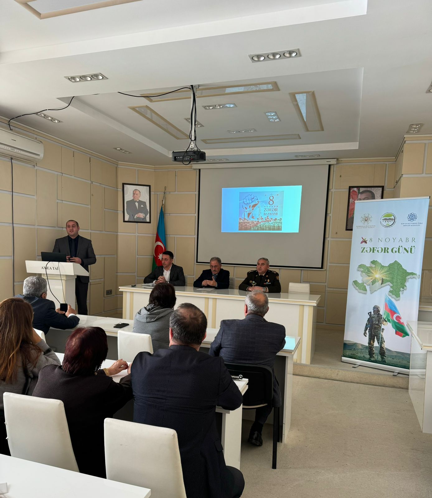 An event was held at the Institute of Soil Science and Agrochemistry of the Ministry of  Science and Education of the Republic of Azerbaijan on November 8, Victory Day.