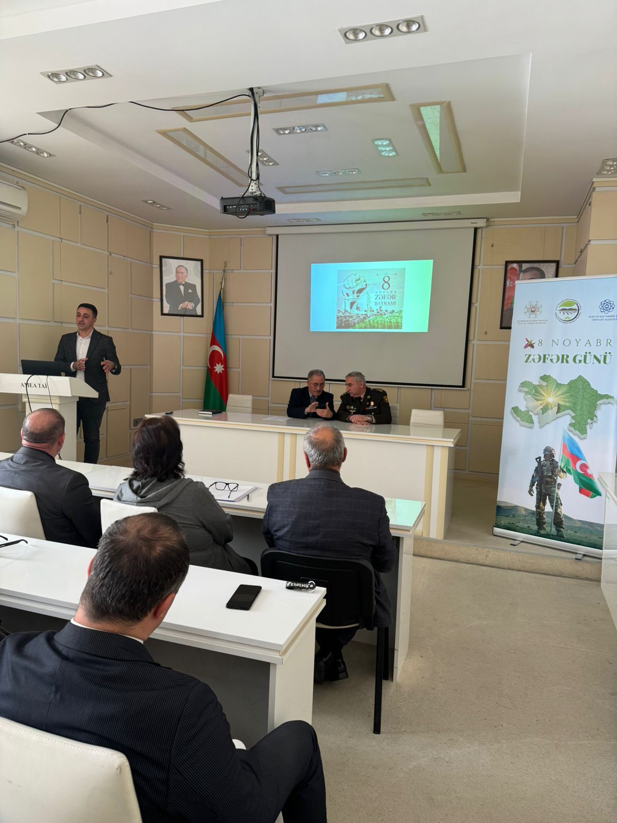 An event was held at the Institute of Soil Science and Agrochemistry of the Ministry of  Science and Education of the Republic of Azerbaijan on November 8, Victory Day.