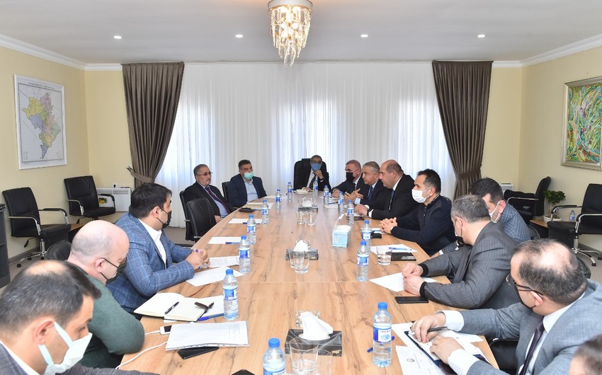 Corresponding member of ANAS, professor Alovsat Guliyev attended the event dedicated to the establishment of "Smart water systems" in Agdam city.