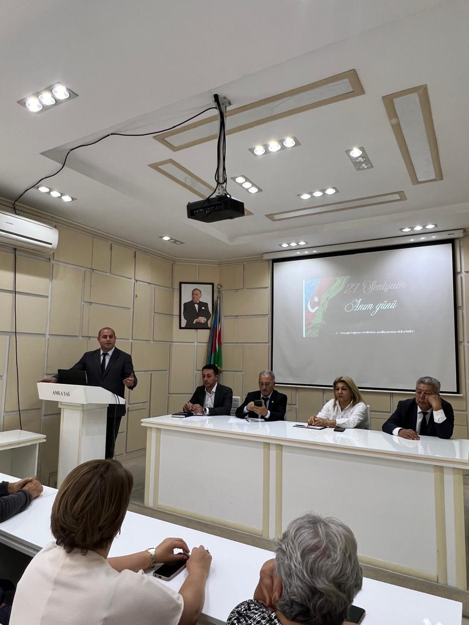 В Институте почвоведения и агрохимии МНО АР состоялось мероприятие, посвященное 27 сентября - Дню памяти   