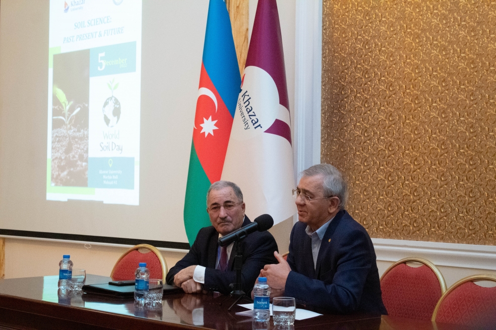The International Scientific Conference was held under the joint organization of Khazar University and the Institute of Soil Science and Agrochemistry.