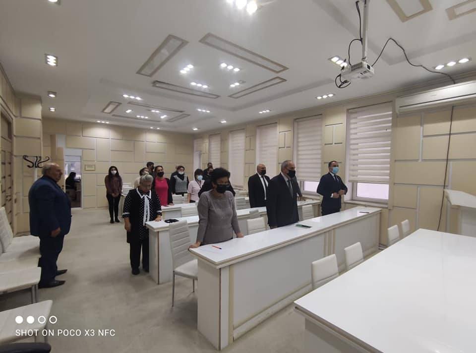 A report-election meeting of the first New Azerbaijan Party Territorial Party organization was held at the Institute of Soil Science and Agrochemistry of ANAS.