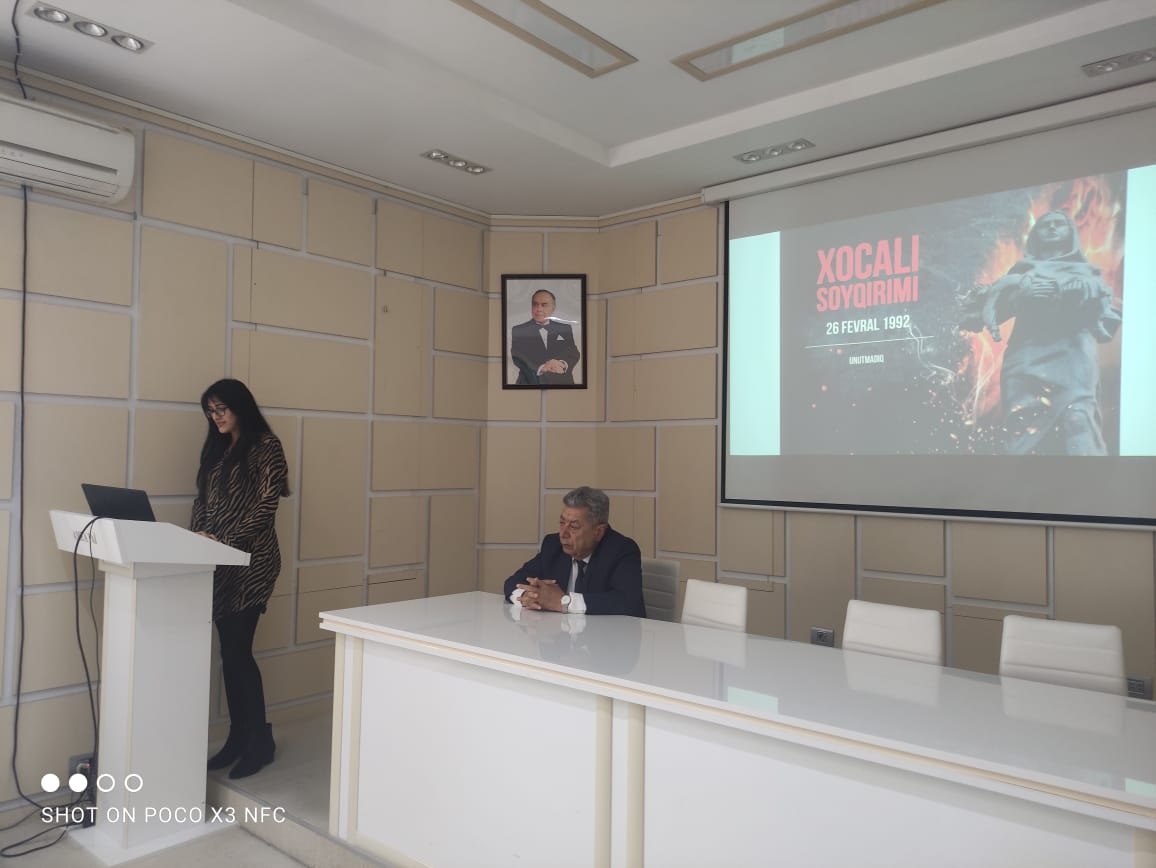 A commemorative event dedicated to the 30th anniversary of the  "Khojaly genocide" was held at the Institute of Soil Science and Agrochemistry.