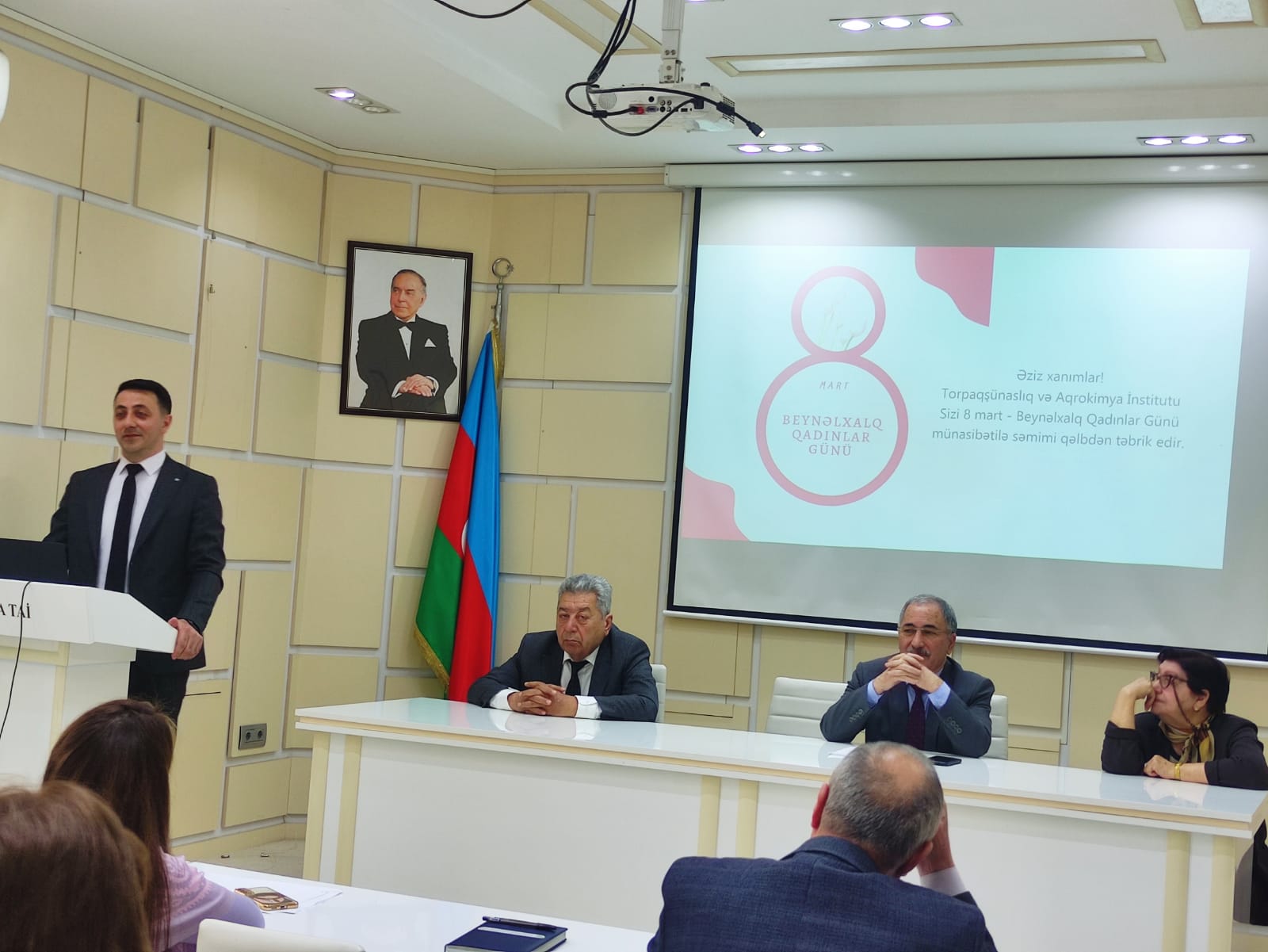 The  event was held on March 8 - International Women's Day at the Institute of Soil Science and Agrochemistry of the Ministry of Science and Education of the Republic of Azerbaijan.