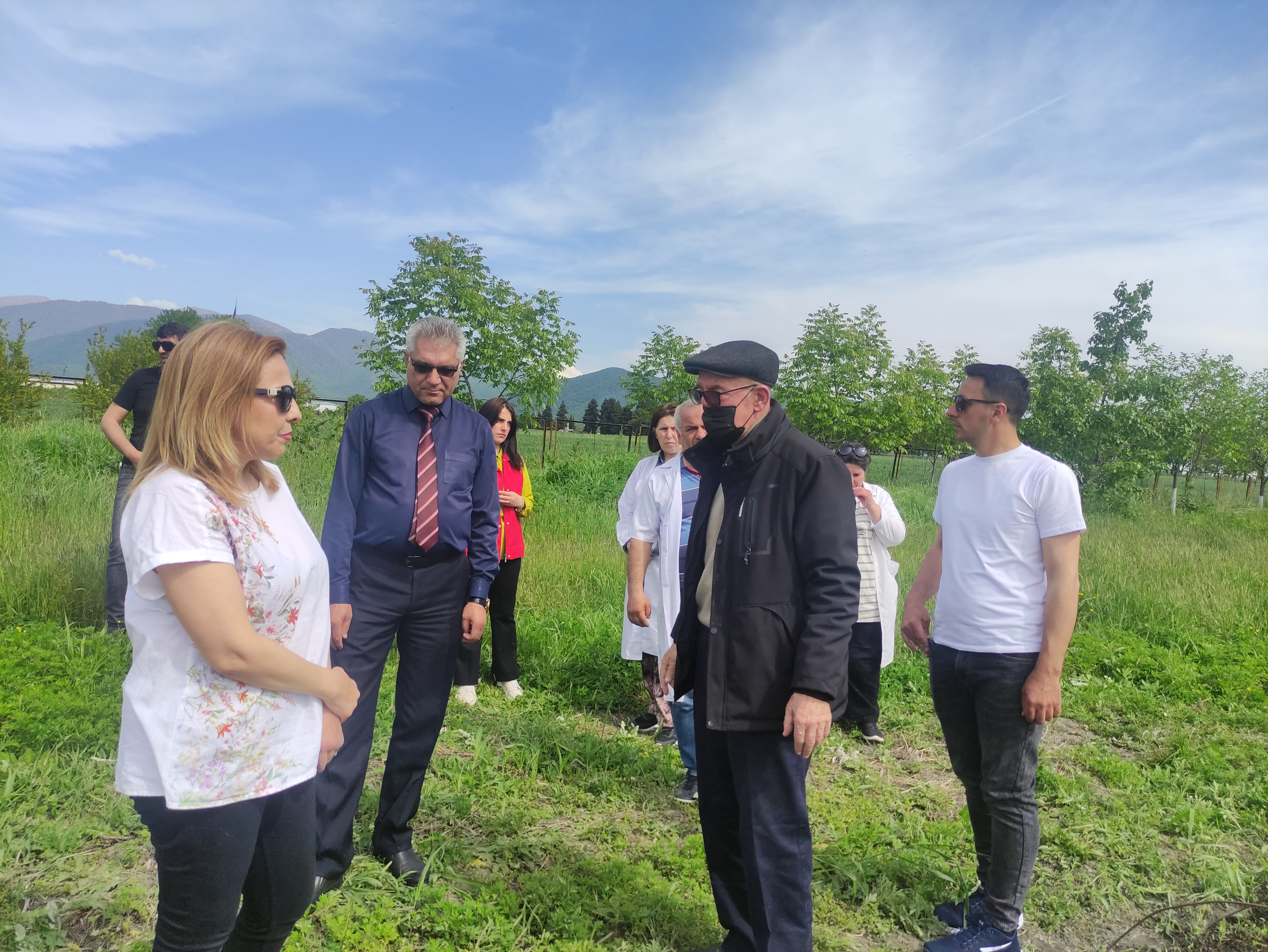 The Research work continues at the Gakh district Regional Experience and Resource Center for Ecologically Clean Agriculture.
