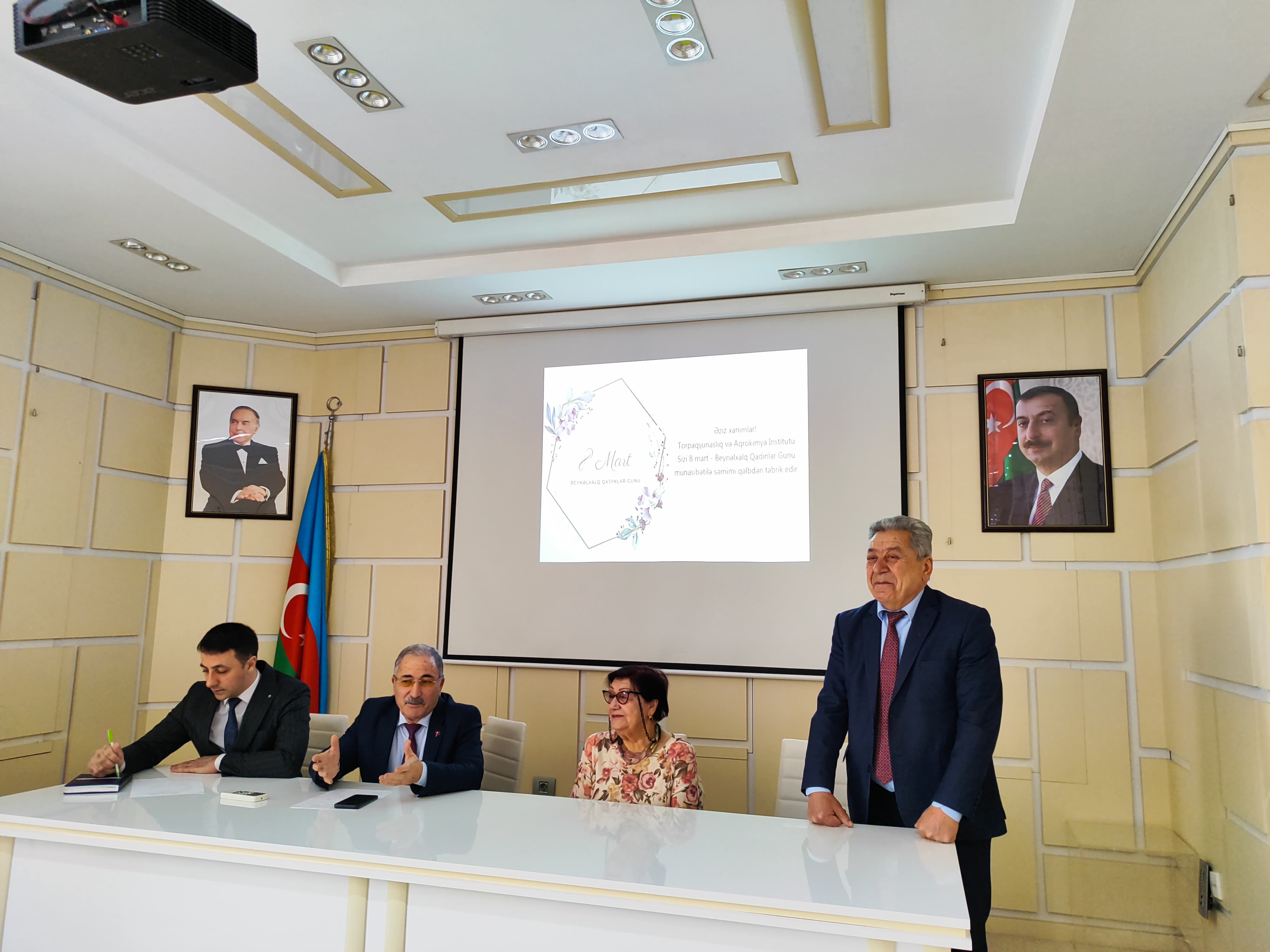 An event was held on the occasion of March 8 - International Women's Day at the Institute of Soil Science and Agrochemistry of the Ministry of Science and Education of the Republic of Azerbaijan.
