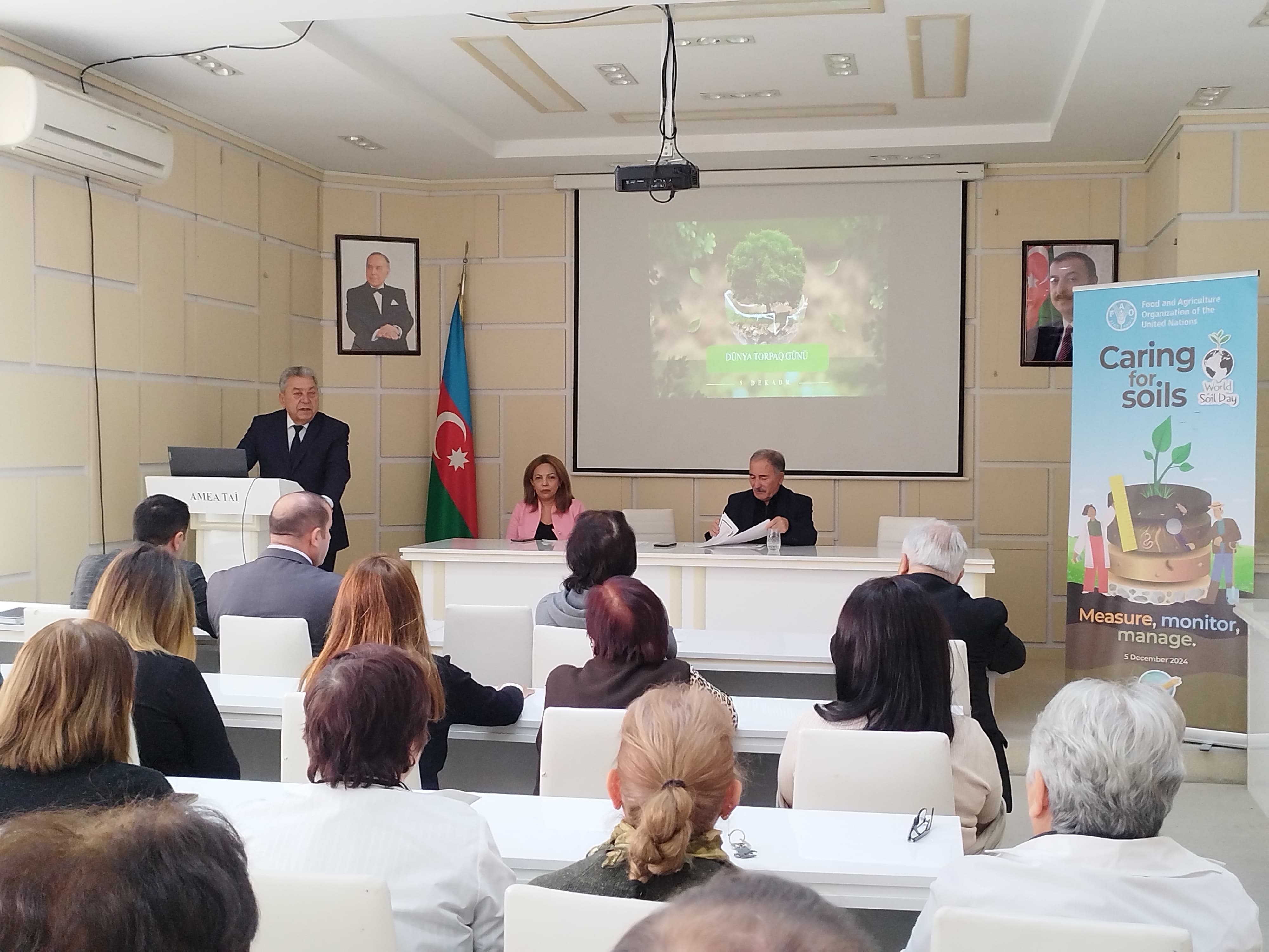 An event was held at the Institute of Soil Science and Agrochemistry of the Ministry of Science and Education of the Republic of Azerbaijan on the occasion of World Soil Day.