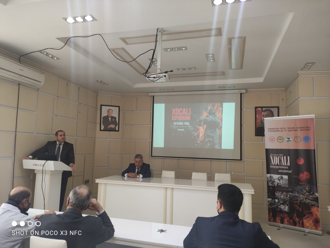 A commemorative event dedicated to the 30th anniversary of the  "Khojaly genocide" was held at the Institute of Soil Science and Agrochemistry.